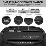 25L 12-Sheet Electric Paper Shredder Cross-Cut Home Office Cutter