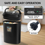 25L 12-Sheet Electric Paper Shredder Cross-Cut Home Office Cutter