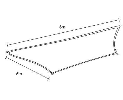 Shade Sail Large Sand