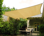 Rectangular Shade Sail: 8m x 5m/6m - Sand