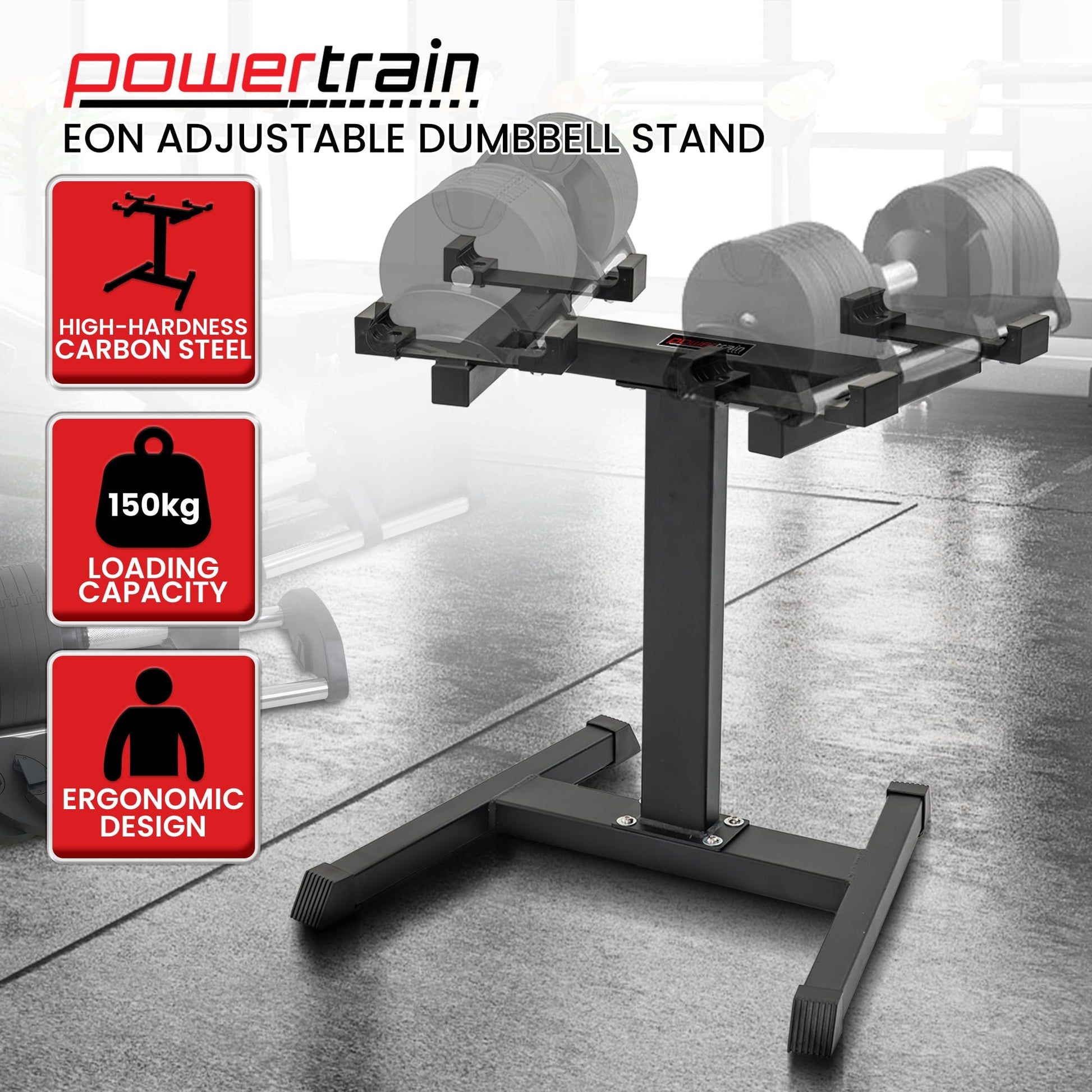Adjustable Dumbbell Stand 150kg Rack | HomeAndLiving - 3