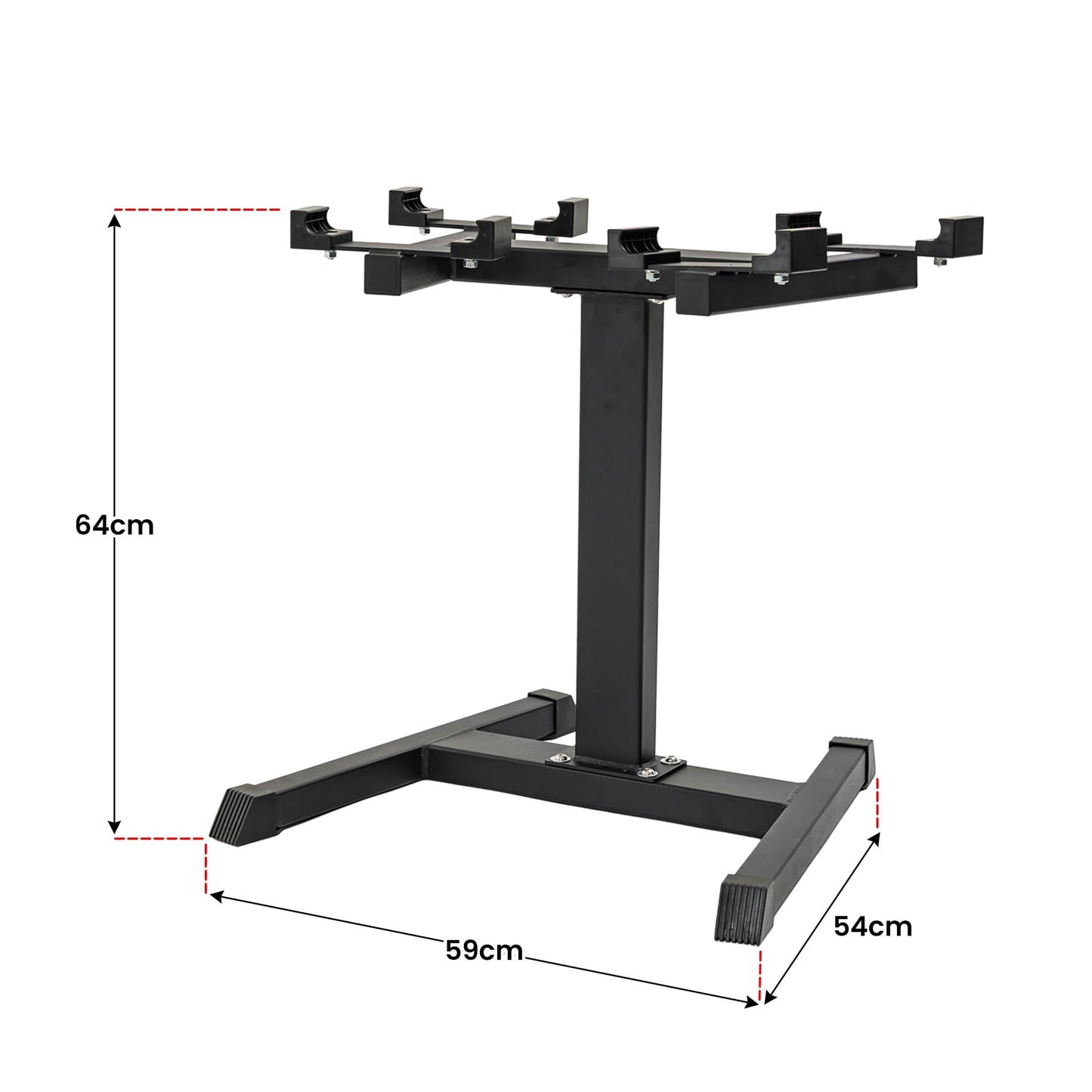 Adjustable Dumbbell Stand 150kg Rack | HomeAndLiving - 5