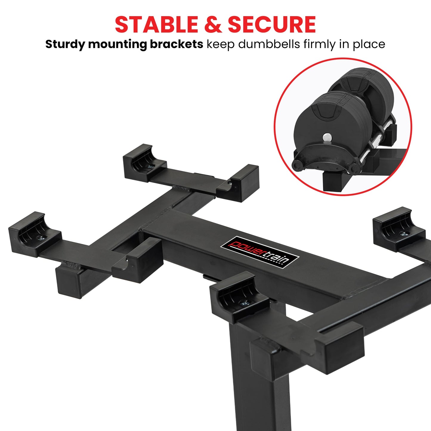 Adjustable Dumbbell Stand 150kg Rack | HomeAndLiving - 7