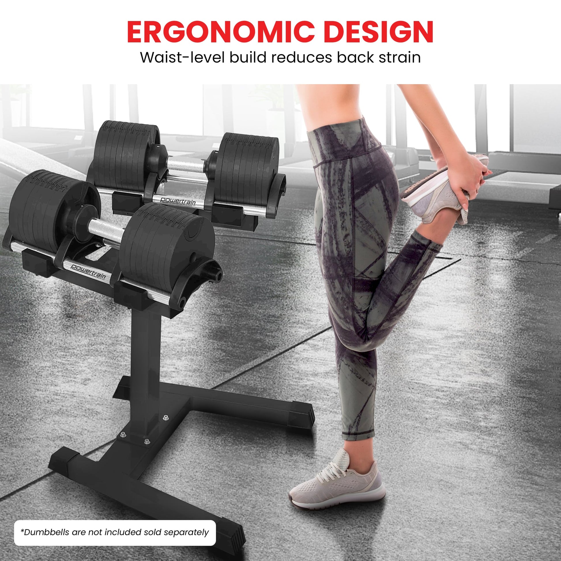 Adjustable Dumbbell Stand 150kg Rack | HomeAndLiving - 9