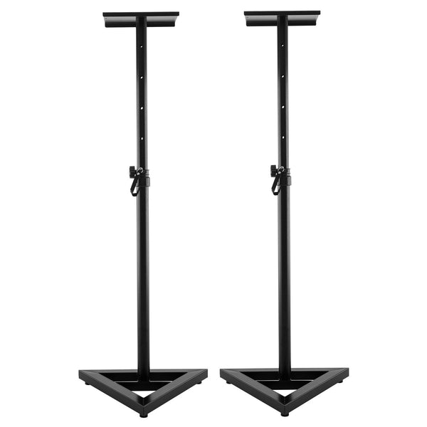  Adjustable Floor Speaker Stand Surround Sound - Black