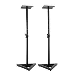 Adjustable Floor Speaker Stand Surround Sound - Black