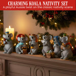 Christabelle 7-Piece Koala Christmas Nativity Scene Tree Decoration Ornaments