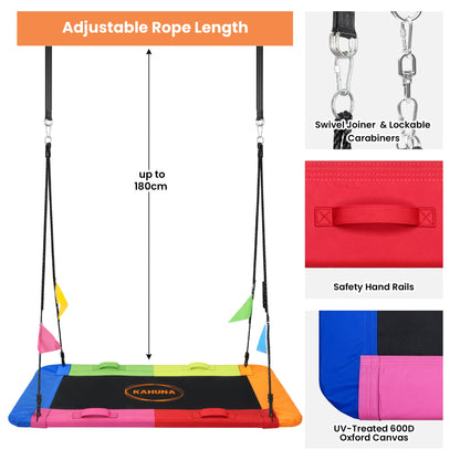 60in Rectangular Tree Swing Foam Padded | HomeAndLiving - 8