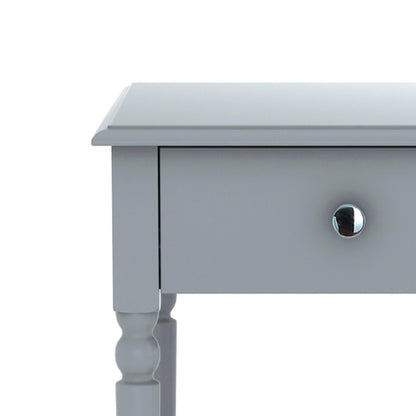  Grey Bedside Table with Convenient Drawer