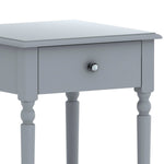 Grey Bedside Table with Convenient Drawer