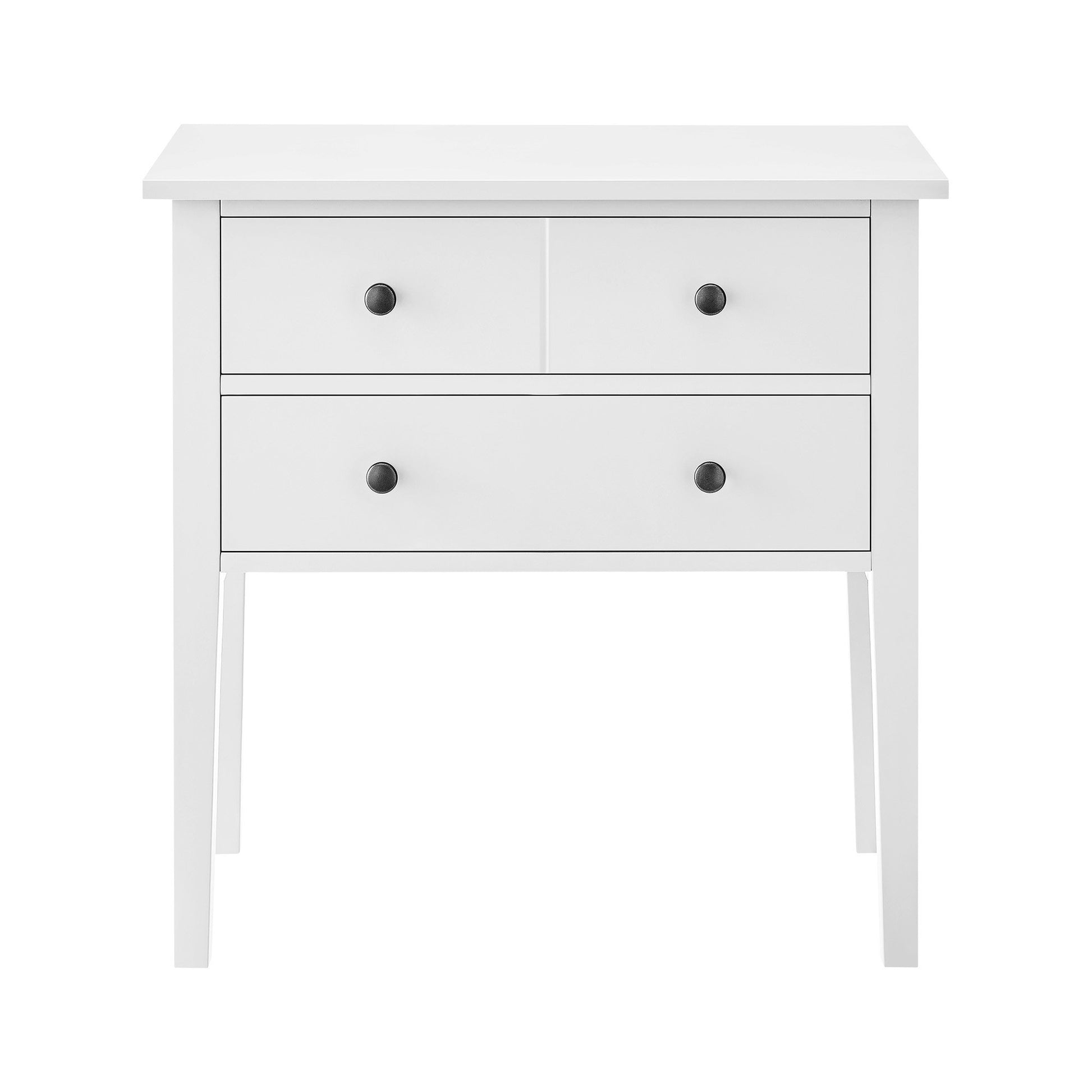 White Sven Nightstand Sleek Bedside Table