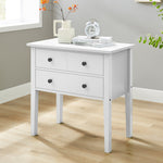 White Sven Nightstand Sleek Bedside Table