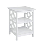 Oliver 2-Tier Bedside Table - White