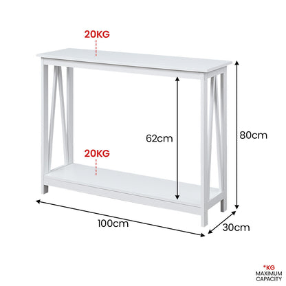 White A Frame Console Table for Chic Interiors
