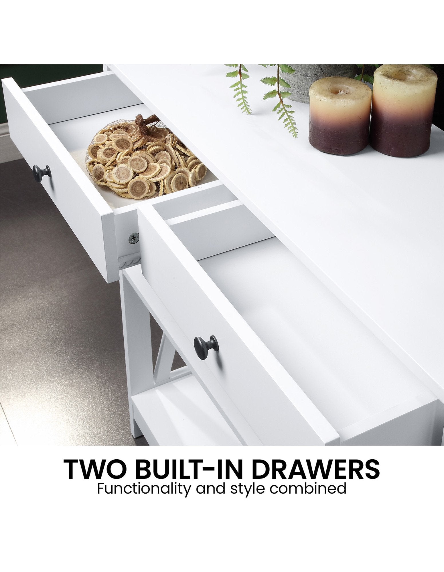 Sleek White Console Table for Modern Spaces