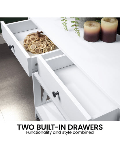 Sleek White Console Table for Modern Spaces