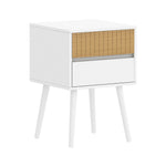 White Nightstand Versatile Bedside Table