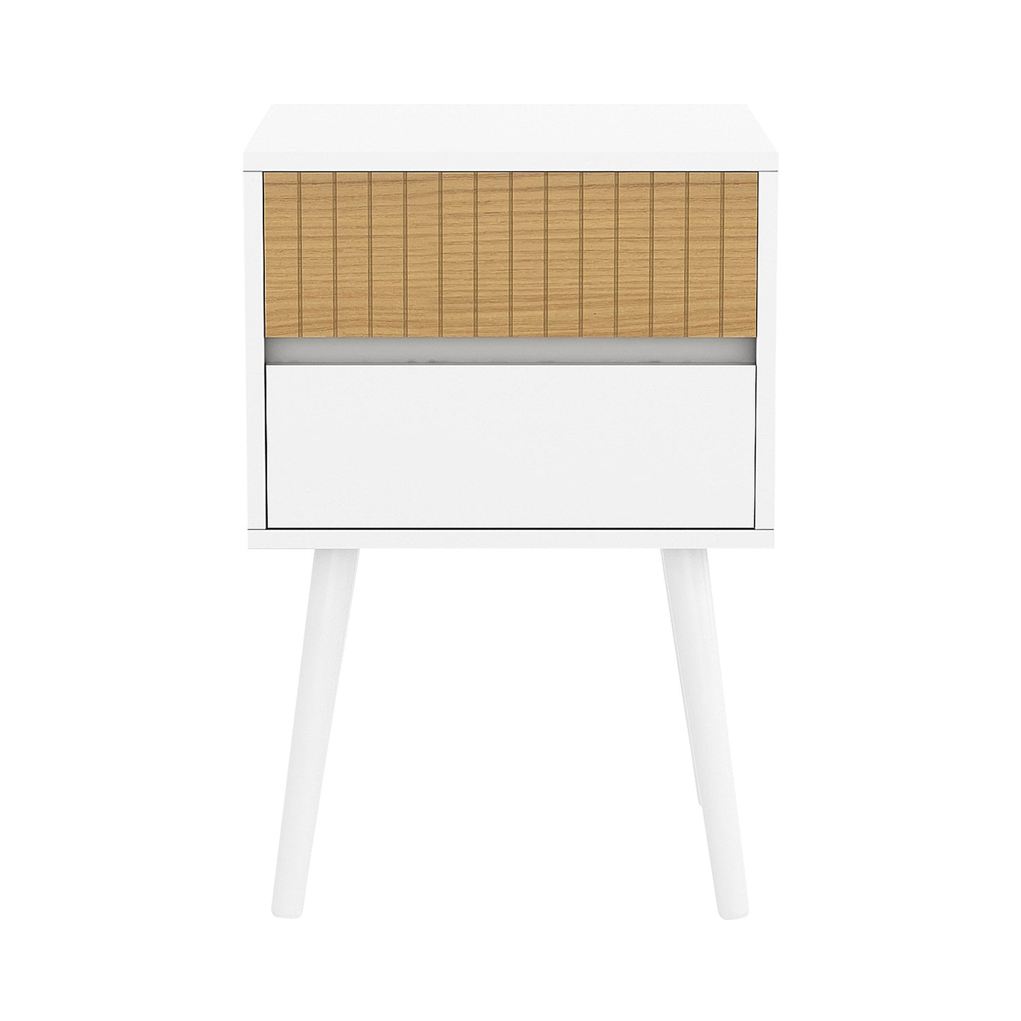 White Nightstand Versatile Bedside Table