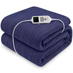 Electric Heated Blanket Throw Fleece 10 Settings | HomeAndLiving