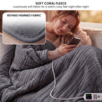 Electric Heated Blanket 10 Heat Settings Grey | HomeAndLiving