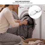 Electric Heated Blanket 10 Heat Settings Grey | HomeAndLiving