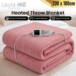 Electric Heated Blanket Throw 10 Heat Settings | HomeAndLiving