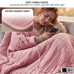 Electric Heated Blanket Throw 10 Heat Settings | HomeAndLiving