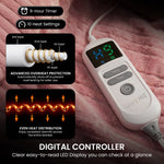 Electric Heated Blanket Throw 10 Heat Settings | HomeAndLiving