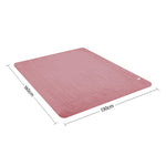 Hill Heated Electric Blanket Throw Rug Coral Warm Fleece Pink