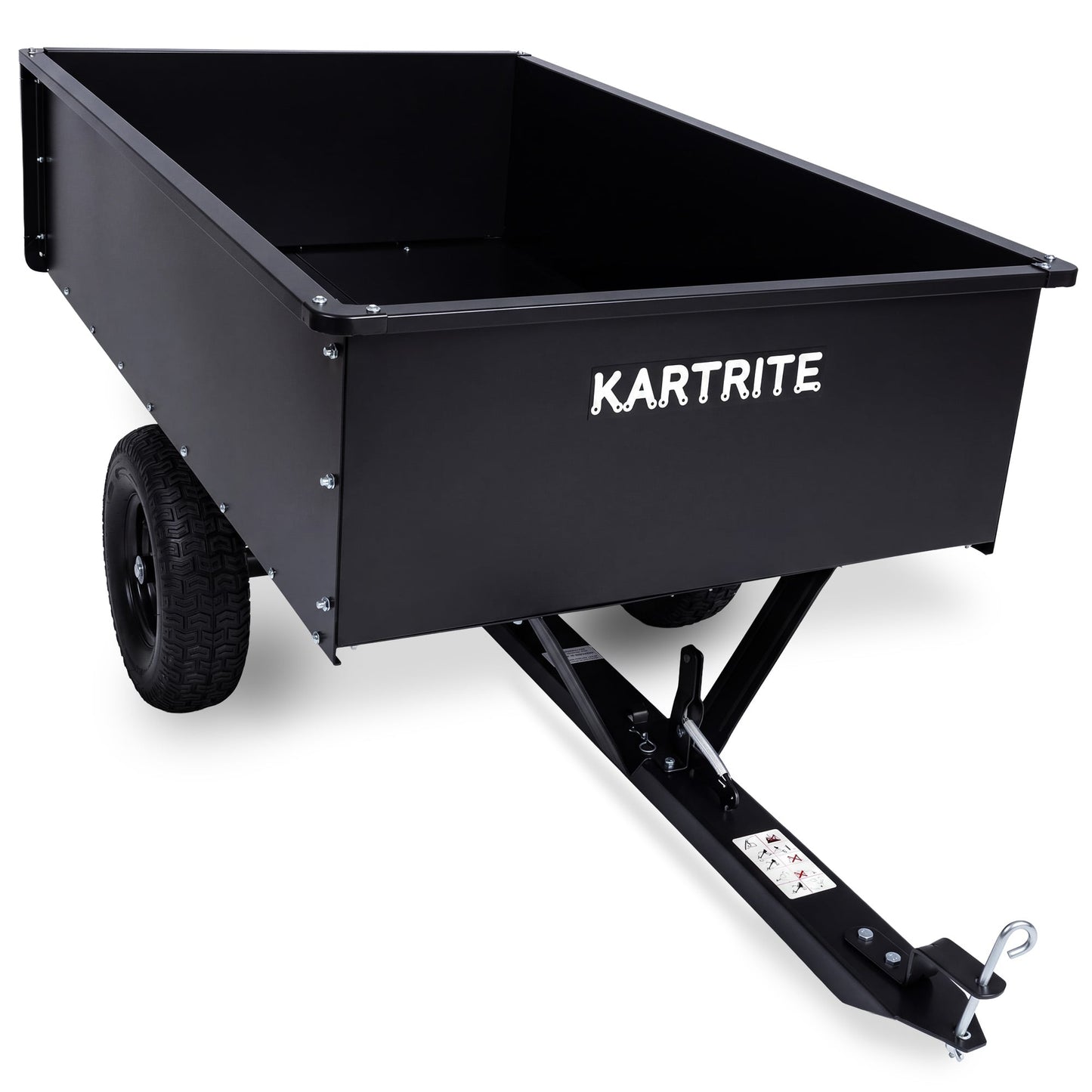 Heavy Duty Steel Dump Cart 207.5x103.5x81.5cm