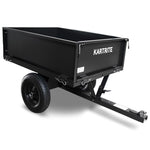 Heavy Duty Dump Cart 270kg Capacity Pneumatic Tyres Quick Release Pedal Removable Tail