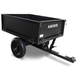 Heavy Duty Dump Cart 270kg Capacity Pneumatic Tyres Quick Release Pedal Removable Tail
