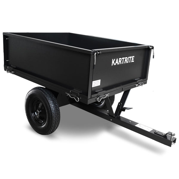  Heavy Duty Dump Cart 270kg Capacity Pneumatic Tyres Quick Release Pedal Removable Tail