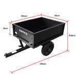 Heavy Duty Dump Cart 270kg Capacity Pneumatic Tyres Quick Release Pedal Removable Tail