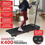 Foldable K400 Walking Pad Treadmill 430mm Belt 10km/h LED Display