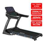 V1100 Treadmill 480mm Belt 20km/h Touch Screen WIFI 12 Programs