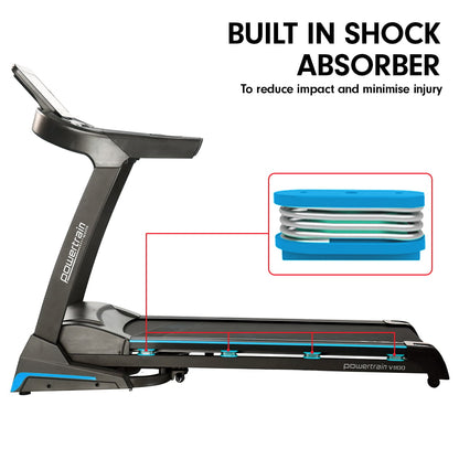 V1100 Treadmill 480mm Belt 20km/h Touch Screen WIFI 12 Programs