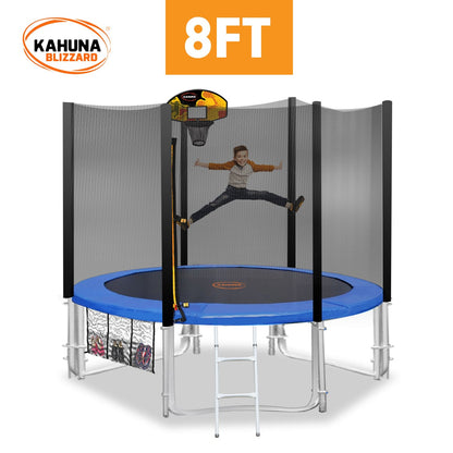 Trampoline 8ft Blue With Basketball 1x8cm