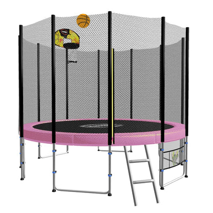 Trampoline Pink Basketball Set 135x20x20cm