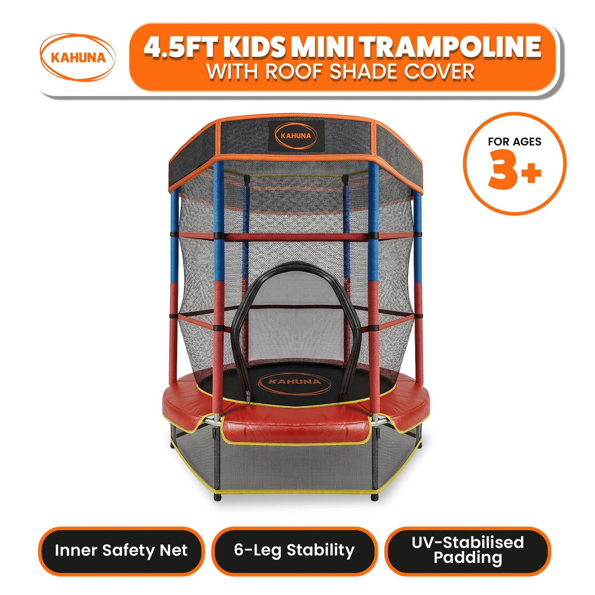 Kids Trampoline Blue Shade 1x4.5cm