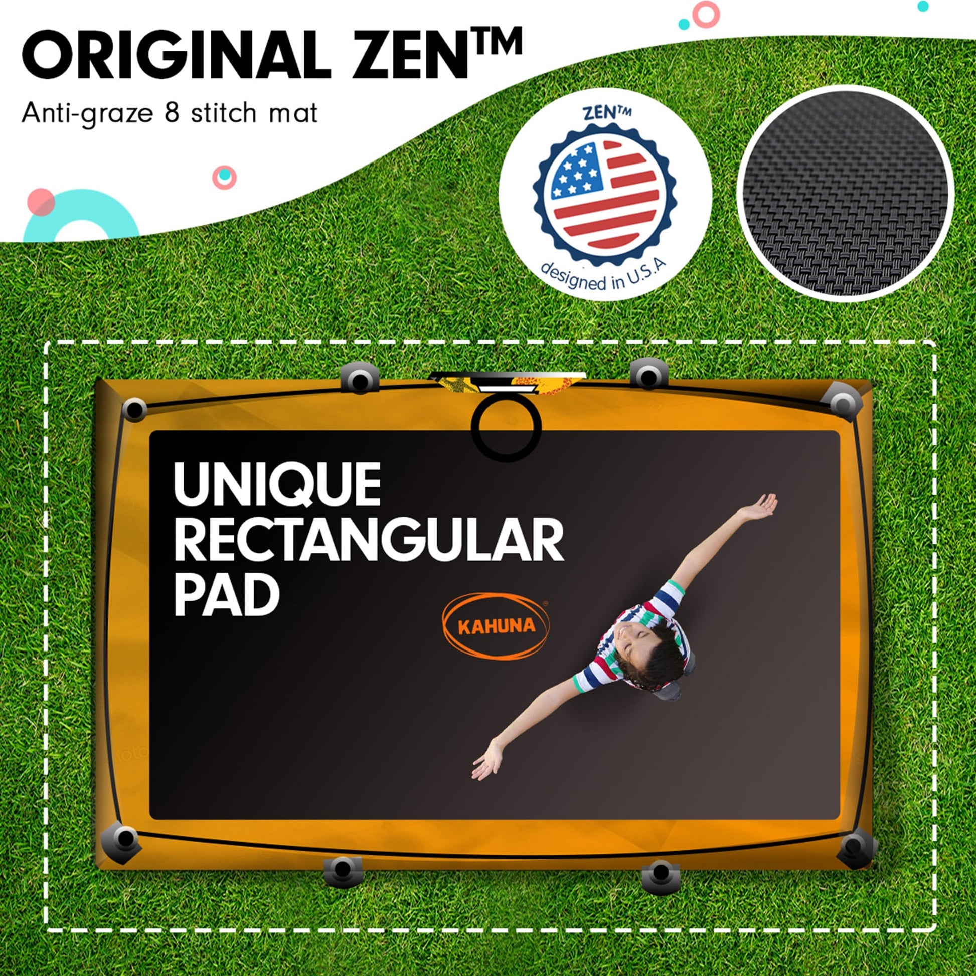 Outdoor 6ft x 9ft Rectangular Trampoline w/ LED Basketball Hoop Orange