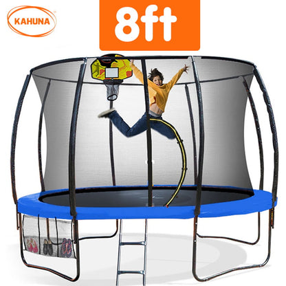 Trampoline With Basketball Set Blue 1x8cm