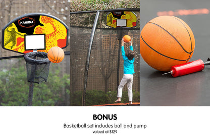 Trampoline Basketball Set Purple 1x14cm