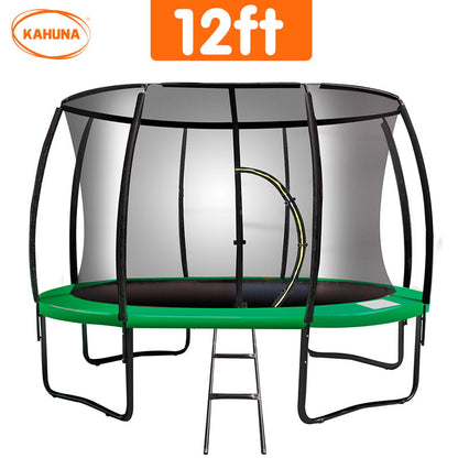 Green trampoline 1x12cm, rear view