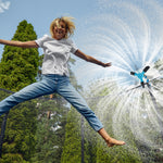 Waterpark Rotating Trampoline with Water Sprinkler Kit Adjustable Hose