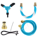 Waterpark Rotating Trampoline with Water Sprinkler Kit Adjustable Hose