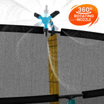 Waterpark Rotating Trampoline with Water Sprinkler Kit Adjustable Hose