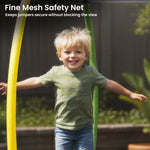 Outdoor 10x15ft Oval Trampoline w/ Basketball Set Rainbow Safety Pad