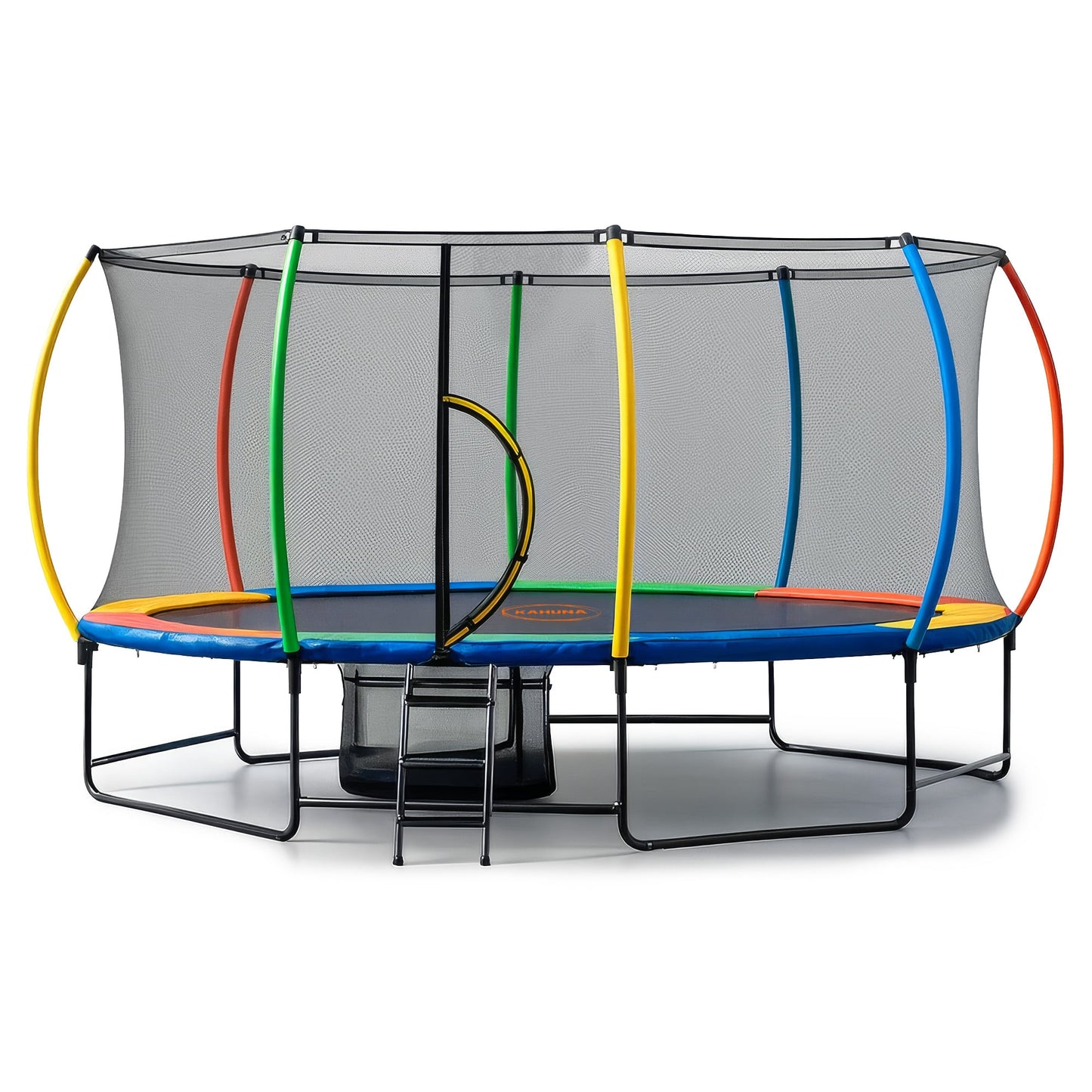 Outdoor 10ft x 15ft Oval Trampoline Reversible Rainbow Safety Pad