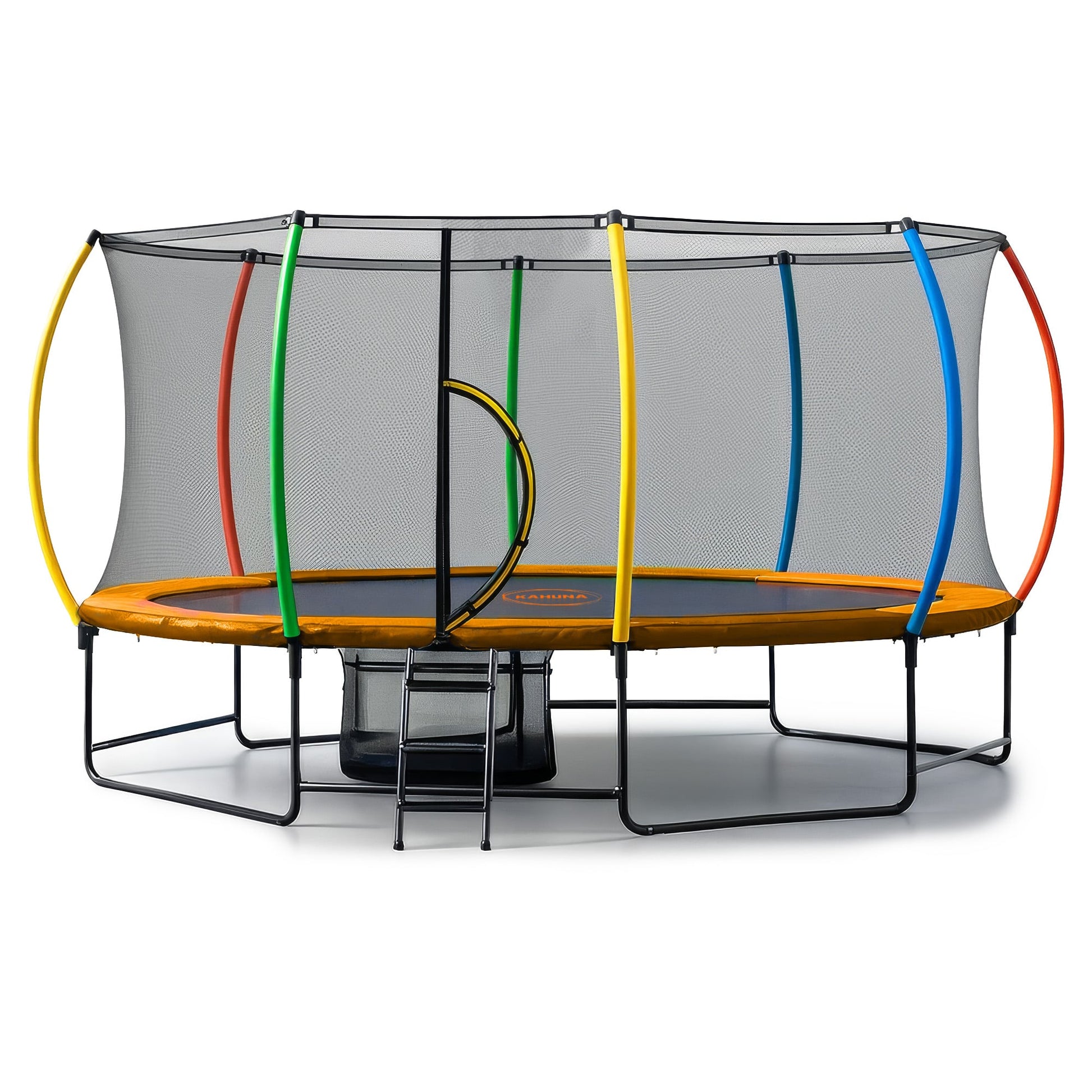 Outdoor 10ft x 15ft Oval Trampoline Reversible Rainbow Safety Pad